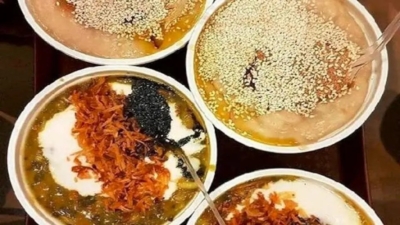 پخت آش رشته سنتی